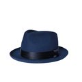 Fedora ala corta Jazz cinta Satín